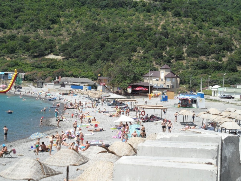 Широкая балка фото поселка и пляжа 2022